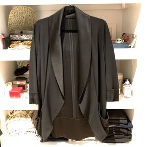 Wilfred Chevalier silk blazer black size 4